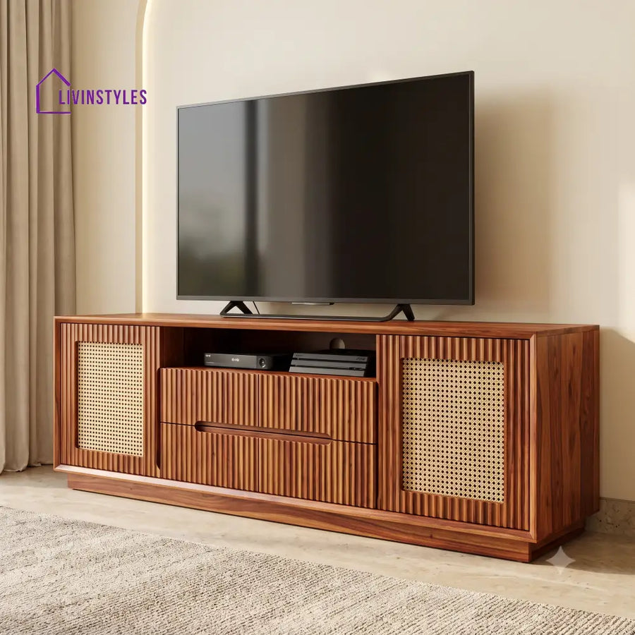 Anastasie Solid Sheesham Wood Tv Unit for Living Room | Tv Cabinet | Tv Console Unit