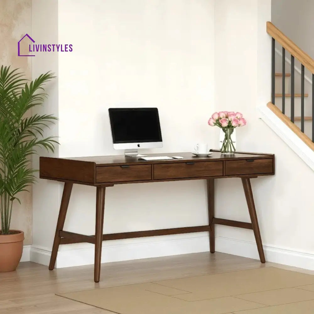 Anatoly Solid Wood Study Table for Students