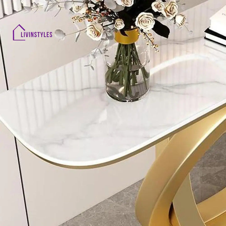 Anatoly Stainless Steel Console Table for Living Room
