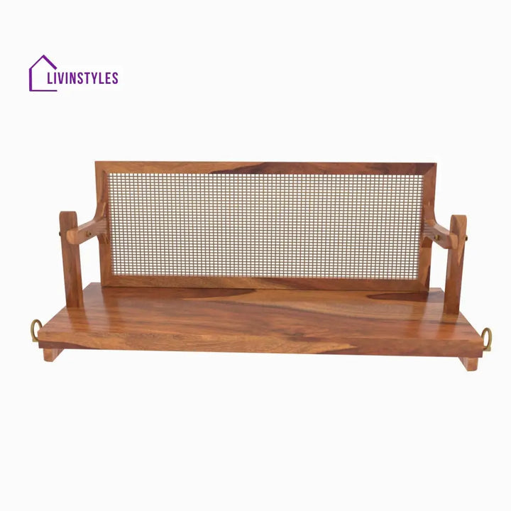 Anaya Adorable Thin Cane Reversible Handmade Wooden Swing for Home Swing