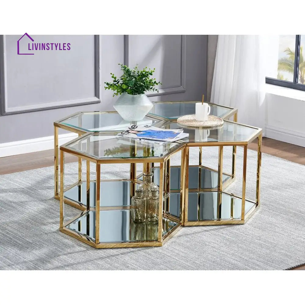 Anaya Metal Coffee Table For Living Room