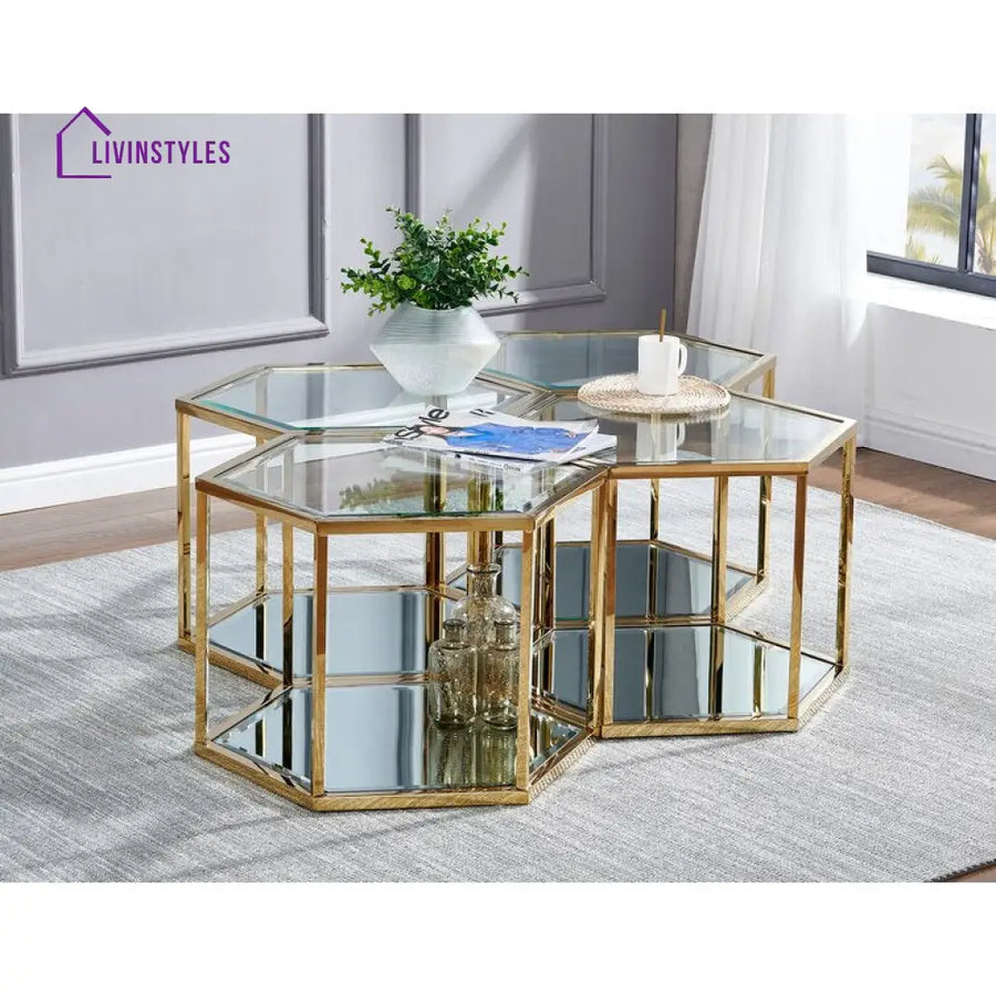 Anaya Metal Coffee Table For Living Room