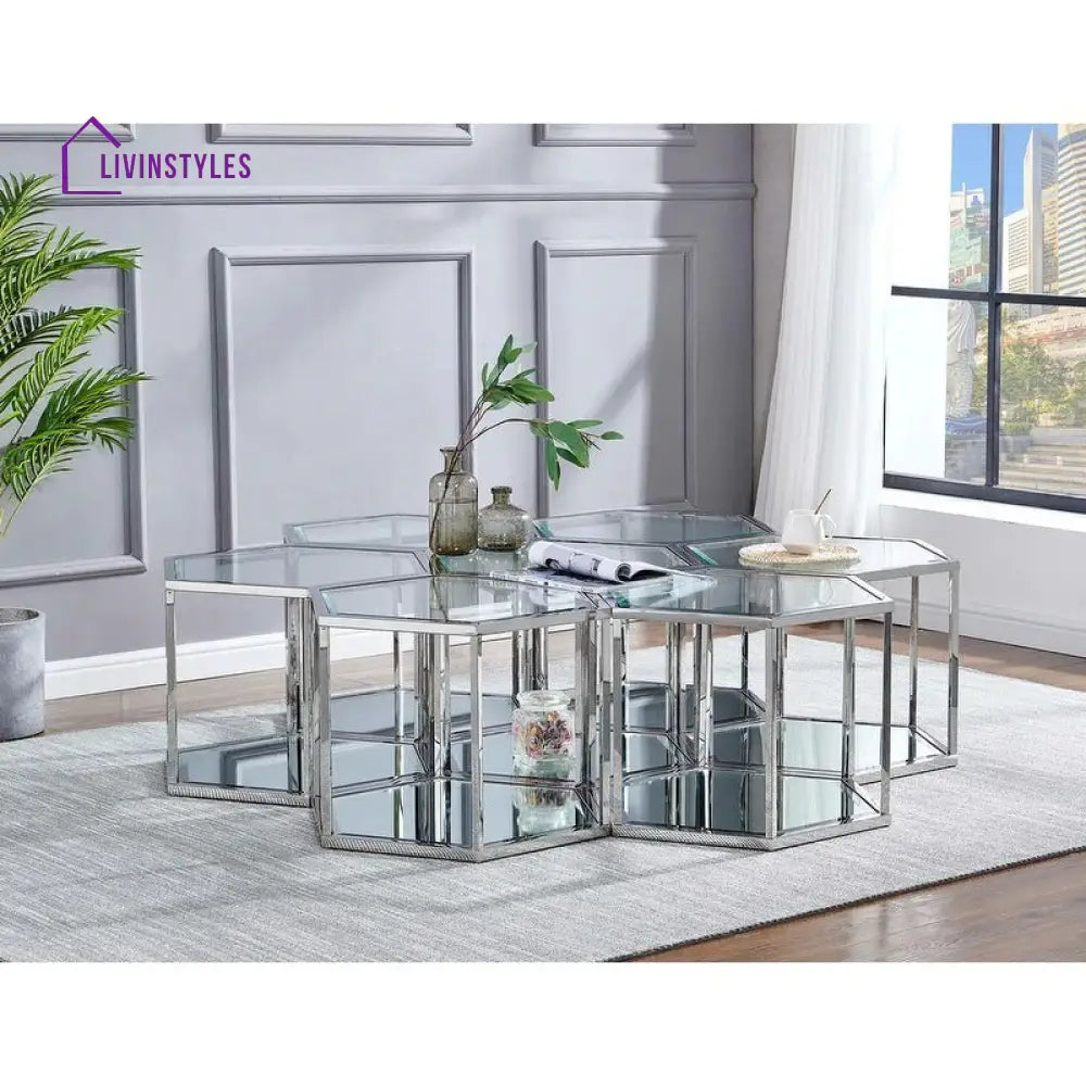 Anaya metal coffee table for living room