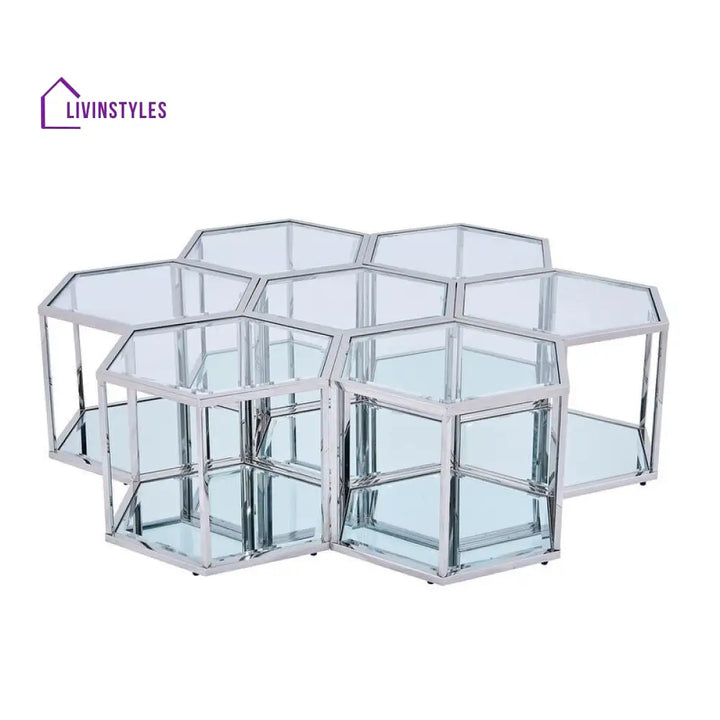 Anaya metal coffee table for living room