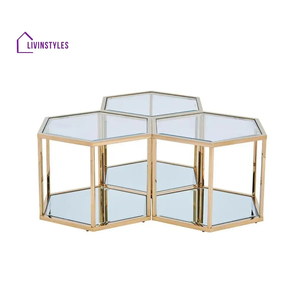 Anaya metal coffee table for living room