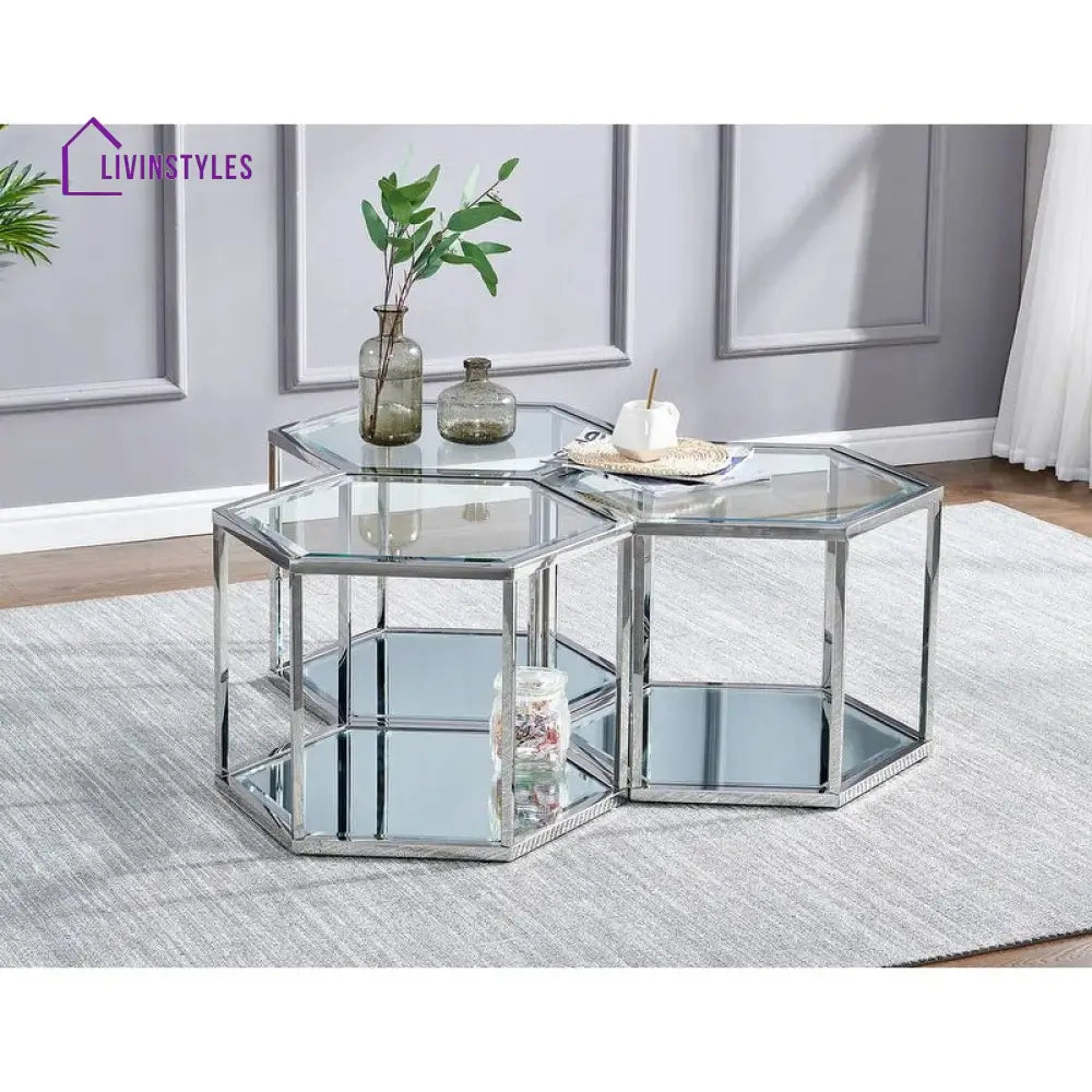Anaya metal coffee table for living room
