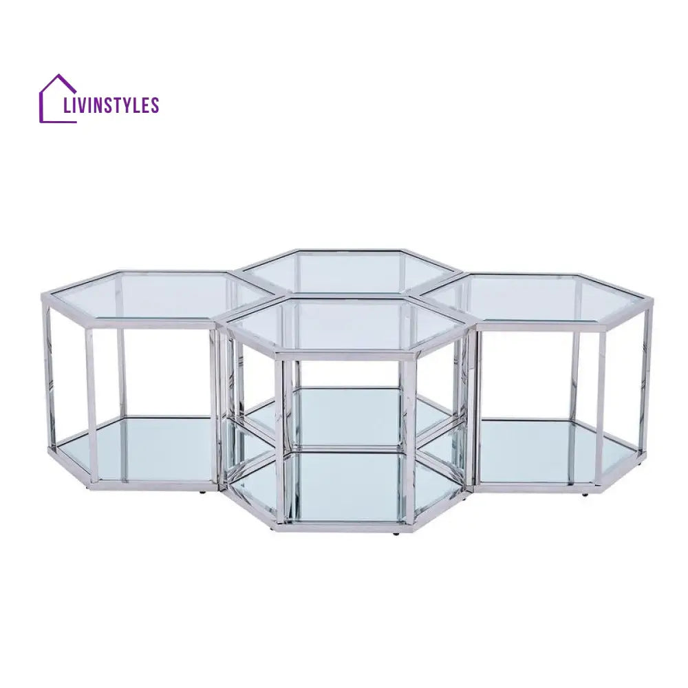 Anaya metal coffee table for living room