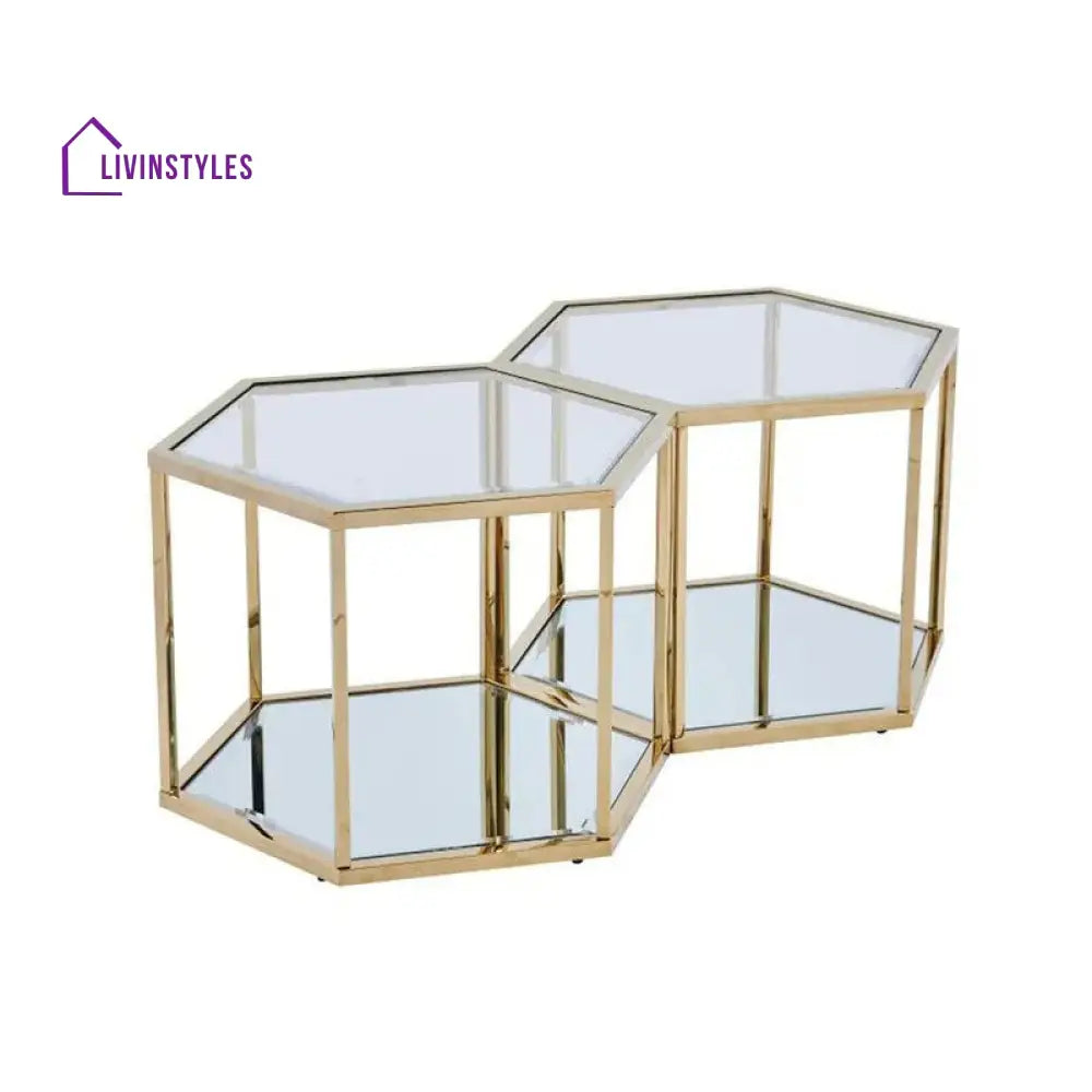 Anaya metal coffee table for living room