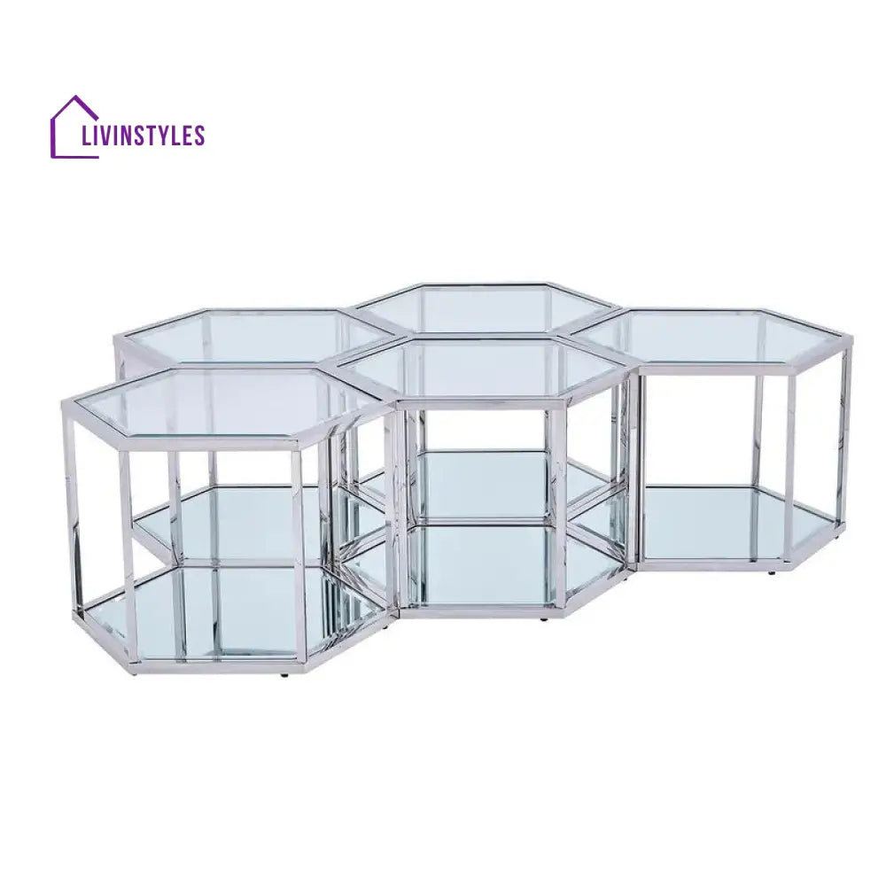 Anaya metal coffee table for living room