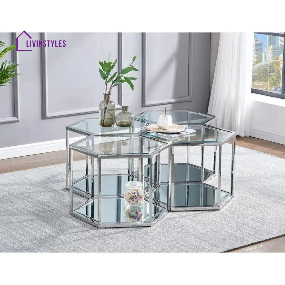 Anaya metal coffee table for living room