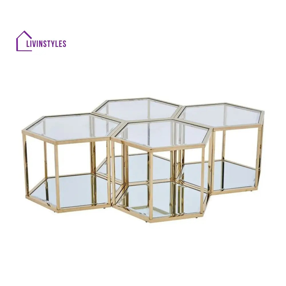 Anaya metal coffee table for living room