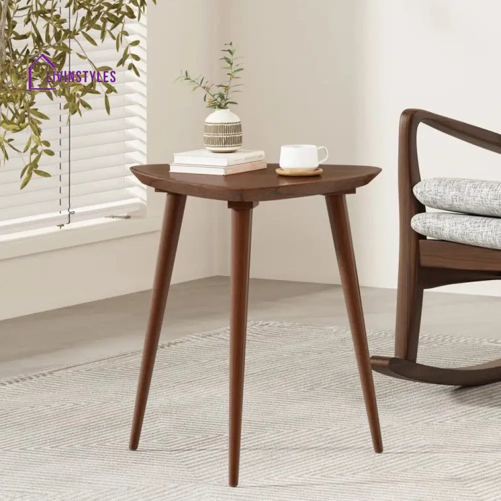 Anaya Solid Wood Drink Table | Side Table | Laptop Table