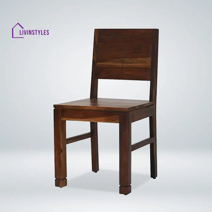 Bruno Wooden 6 Seater Dining Table Set in Teak Finish Kitchen & Dining Furniture Sets