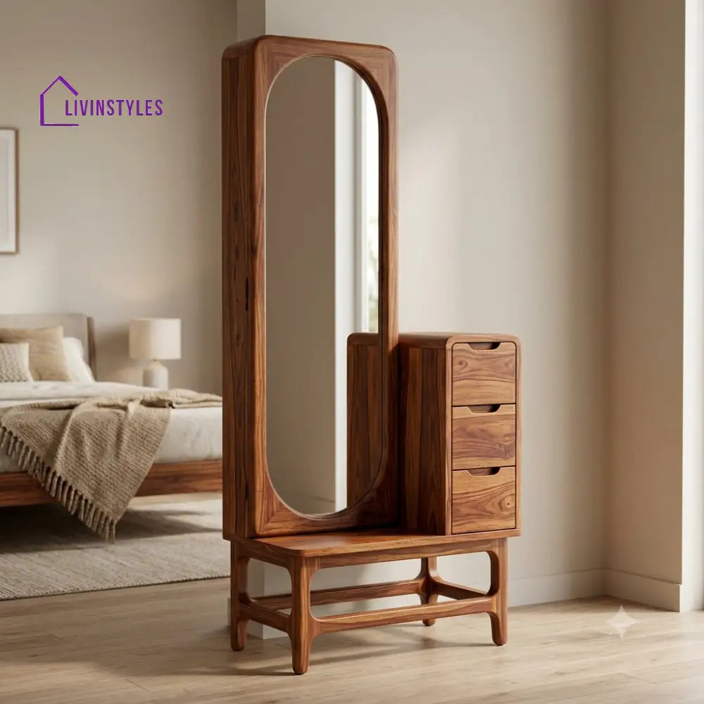 Andre Premium Solid Wood Dressing Table for Bedroom | New Designer Dressing Unit