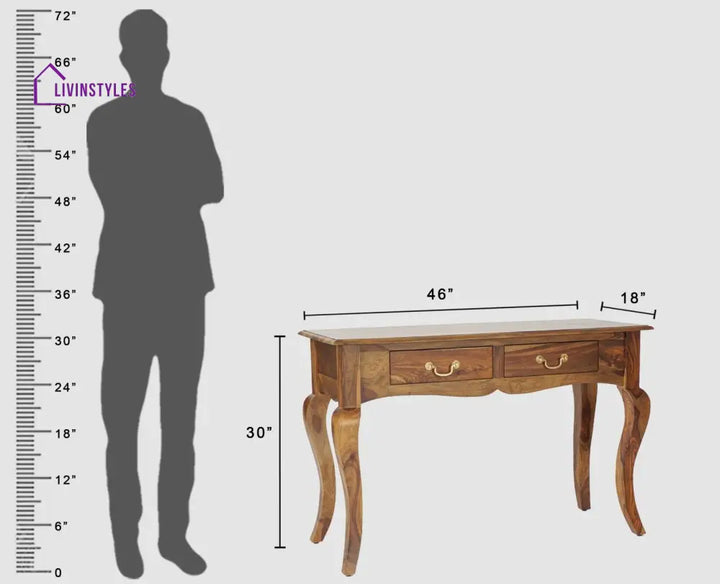 Andrea Two Drawer Study and Laptop Table Study Table