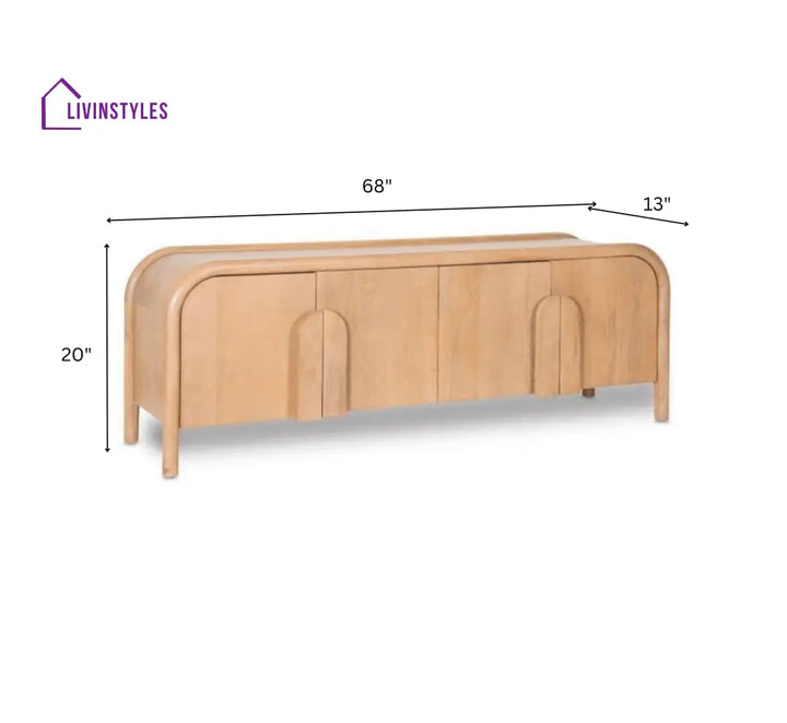 Andrea Wooden 6FT TV Console Entertainment Centers & TV Stands