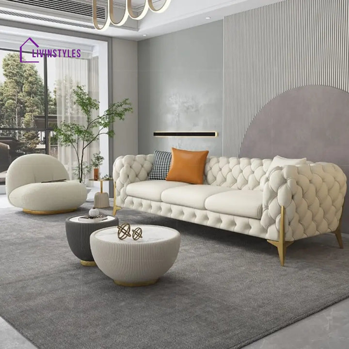 Andrei Chesterfield 3 Seater Sofa for Living Room