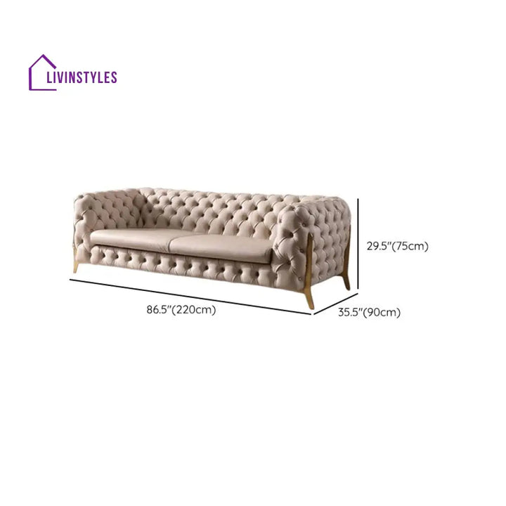 Andrei Chesterfield 3 Seater Sofa for Living Room