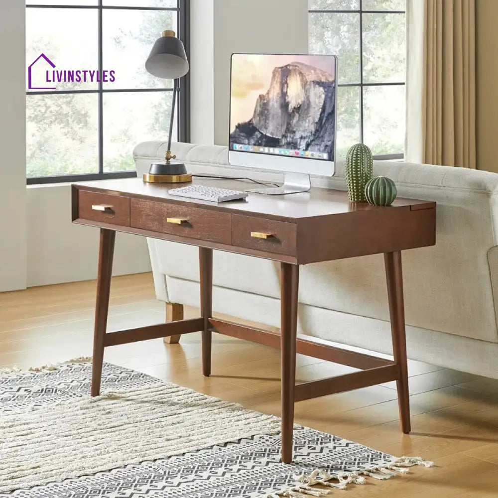 Andrei Solid Sheesham Wood Study Table for Students