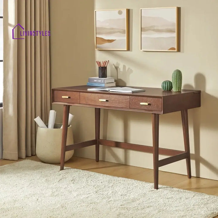 Andrei Solid Sheesham Wood Study Table for Students