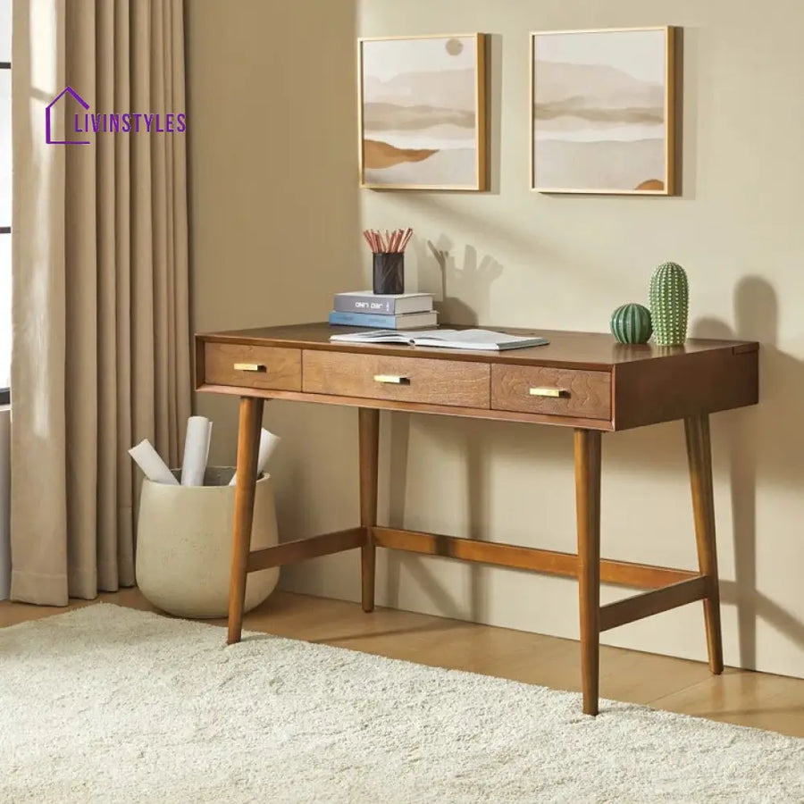 Andrei Solid Sheesham Wood Study Table for Students