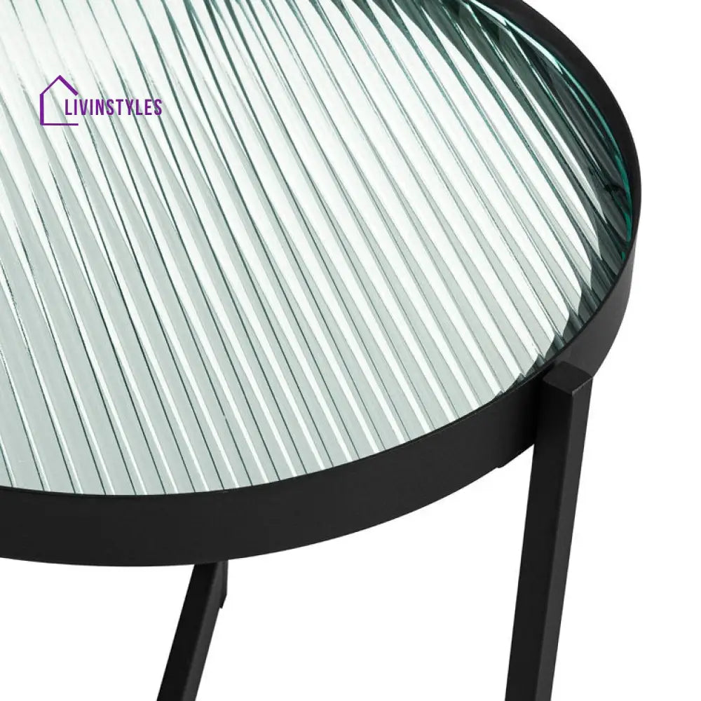 Andrew Metal And Glass Top Side Table