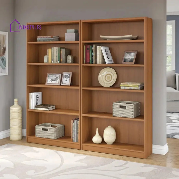Anfisa Engineered Wood Bookshelves | Bookshelf for Living Room | Bedroom | Drawing Room | Study Room