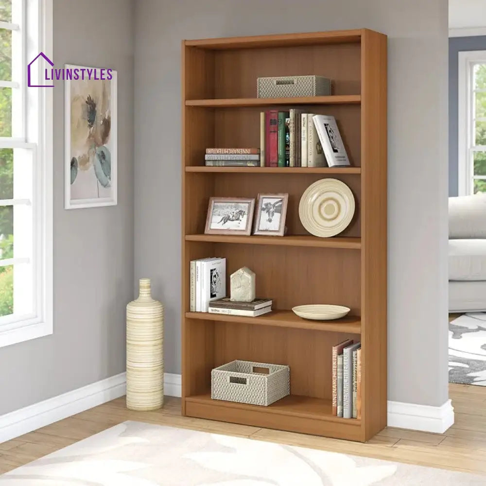 Anfisa Engineered Wood Bookshelves | Bookshelf for Living Room | Bedroom | Drawing Room | Study Room