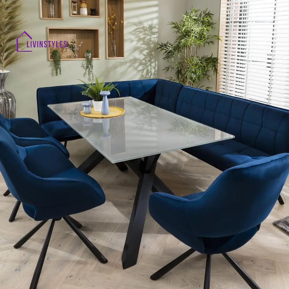 Anfisa Stainless Steel Dining Table Set - Designer New Trending Dining Set Dining Room / Dining Sets