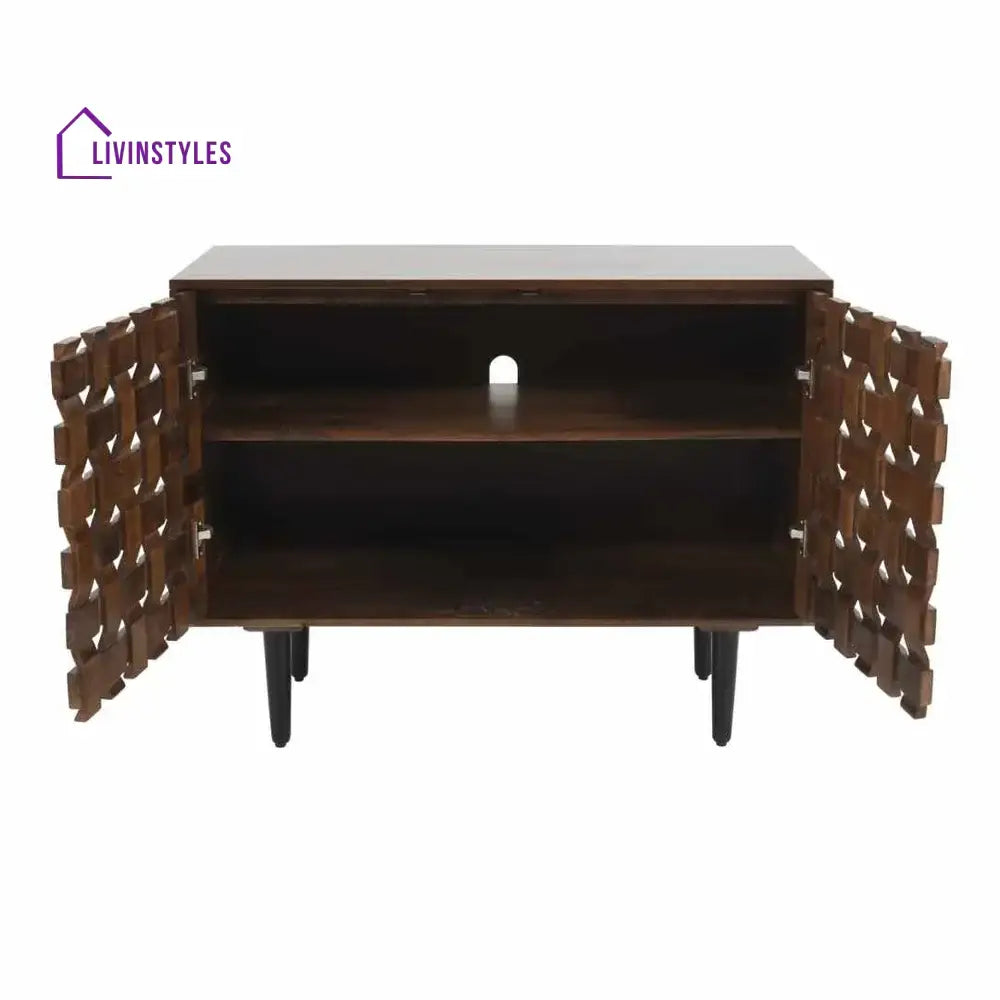 Ángela Woven Wooden 40’’ Sideboard Sideboards
