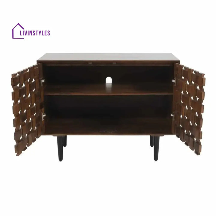 Ángela Woven Wooden 40’’ Sideboard Sideboards