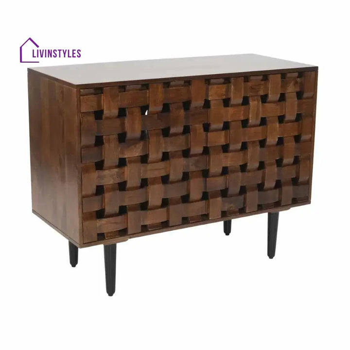 Ángela Woven Wooden 40’’ Sideboard Sideboards