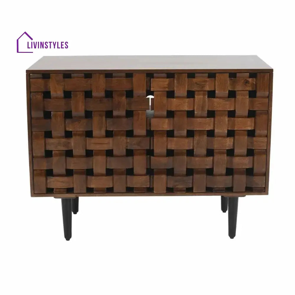 Ángela Woven Wooden 40’’ Sideboard Sideboards