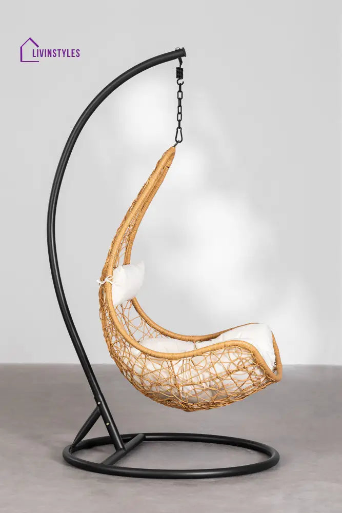 Angélica Single Seater Hanging Swing With Stand For Balcony Garden Swing - Swings