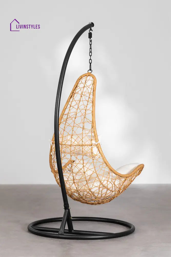 Angélica Single Seater Hanging Swing With Stand For Balcony Garden Swing - Swings