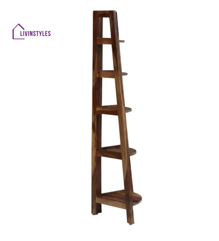 Angelina Folding Corner Bookshelf or Display Unit Book Shelf
