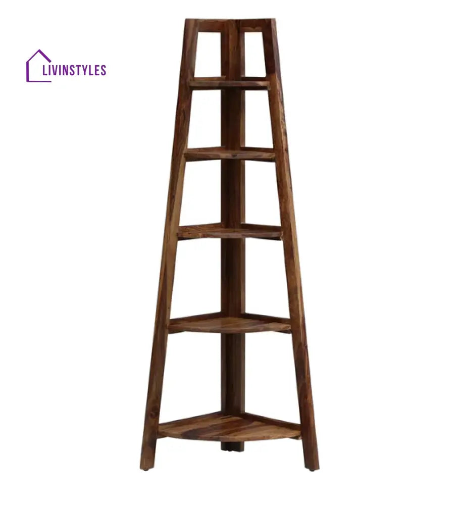 Angelina Folding Corner Bookshelf or Display Unit Book Shelf