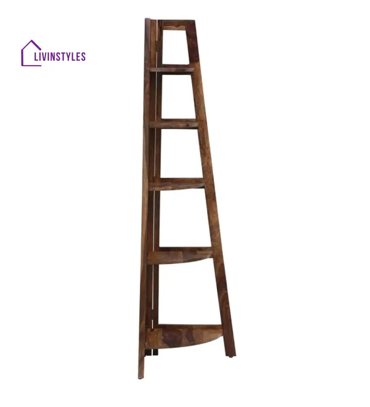 Angelina Folding Corner Bookshelf or Display Unit Book Shelf