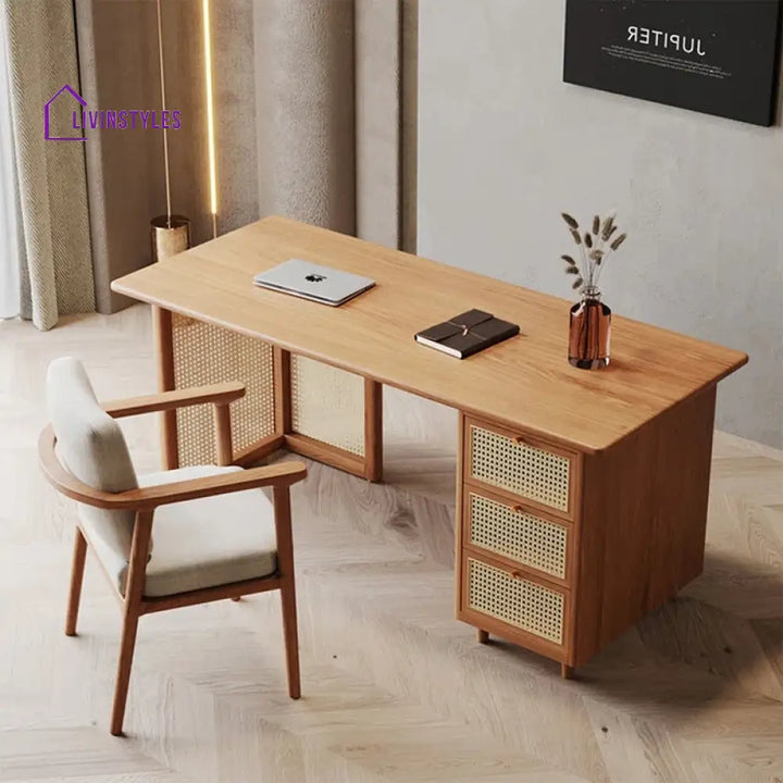 Angelina Solid Wood Study Table for Students