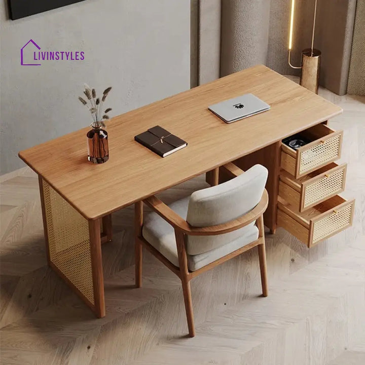 Angelina Solid Wood Study Table for Students