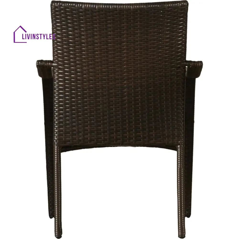 Angelo Outdoor Patio Dining Set 4 Chairs and 1 Table (Brown) - Dining sets