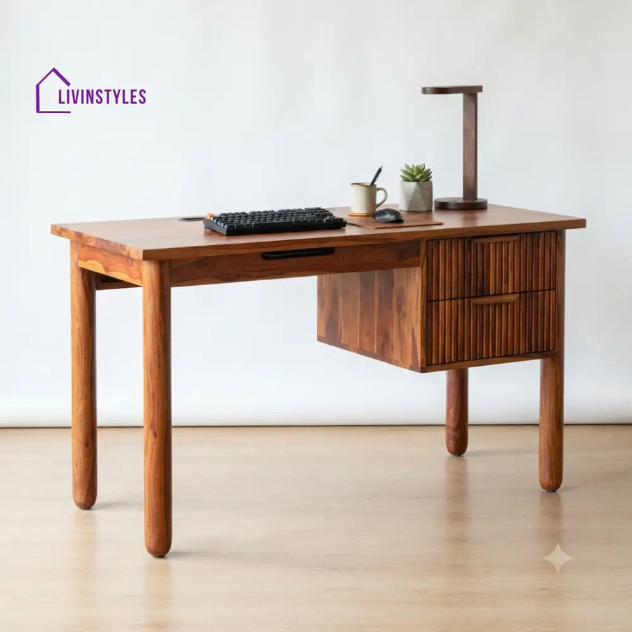 Anika Sheesham Wood Study Table for Home | Wooden Study Table