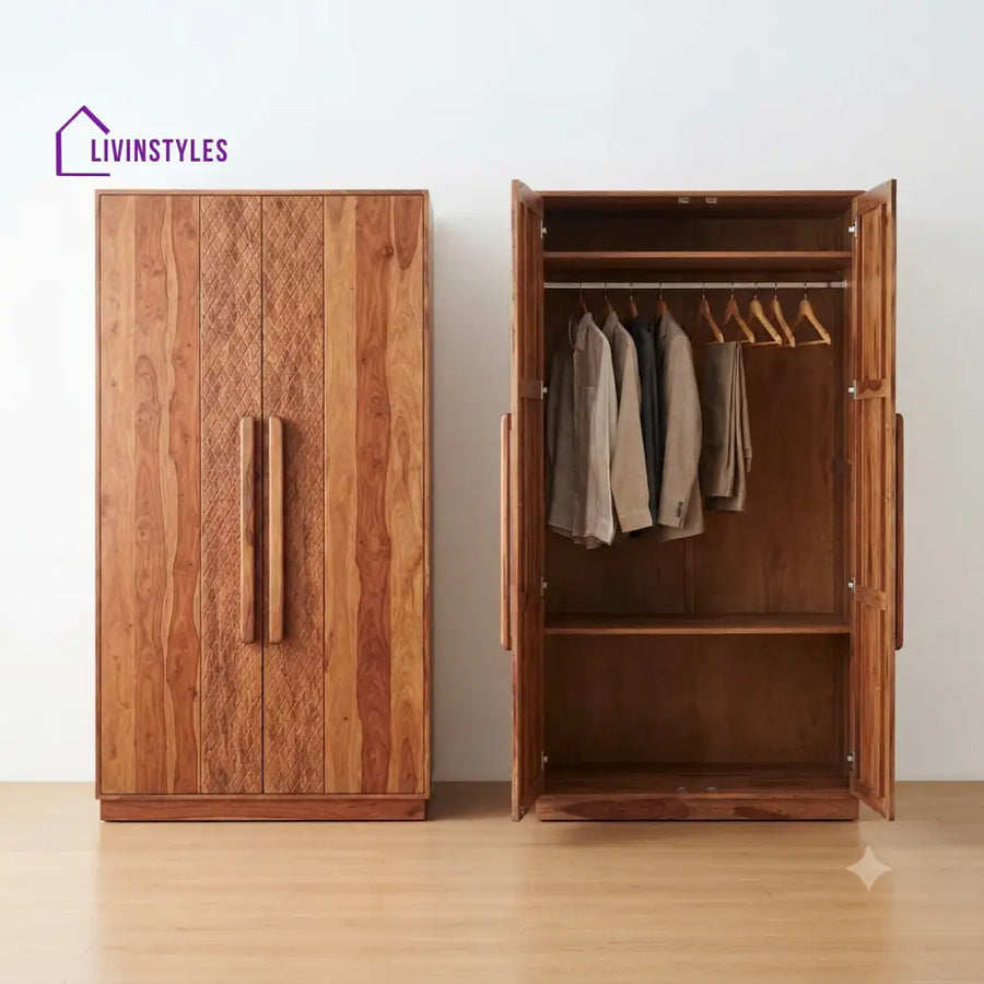 Anika Wooden Wardrobe for Clothes | Cupboard for Clothes