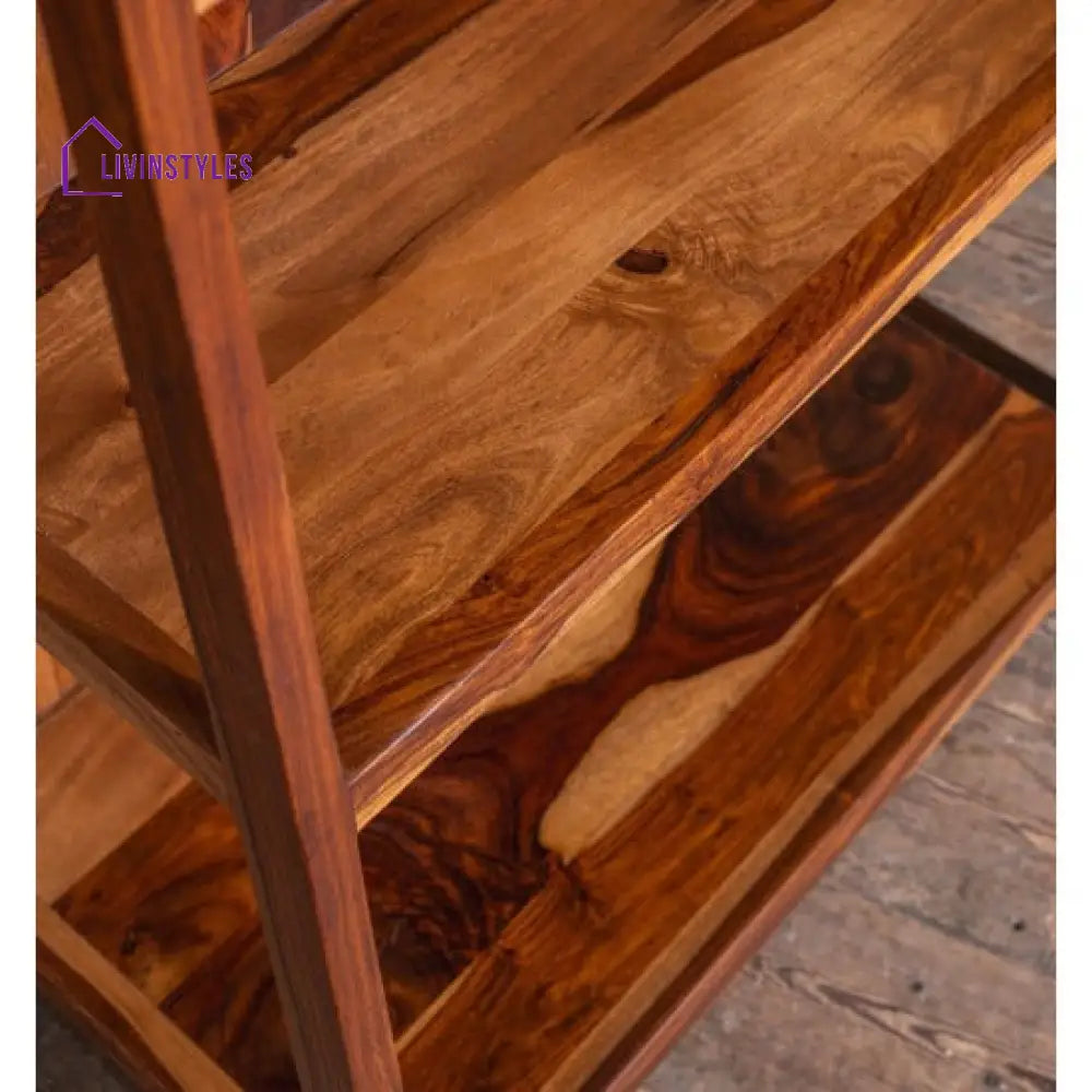 Aniket Ladder Bookshelf Large (Standard Honey Finish)