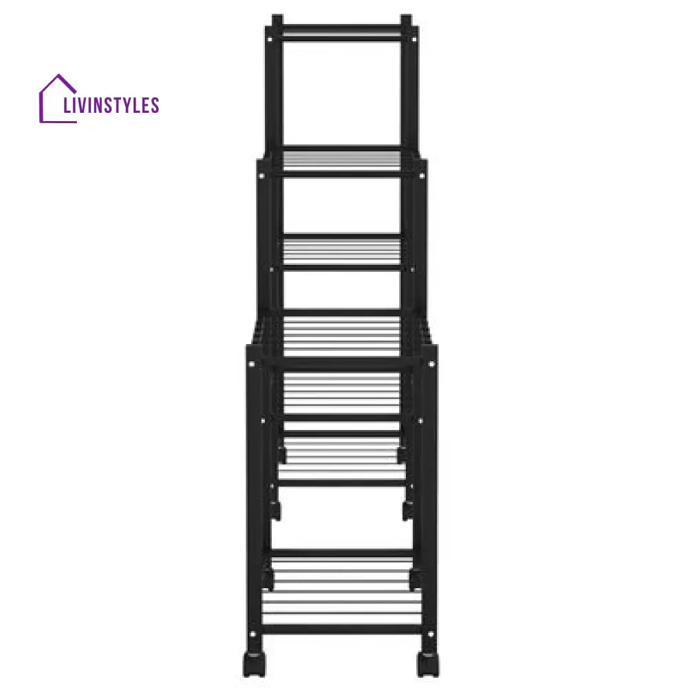 Anirudh Metal Plant Stand With Four Wheels For Balcony