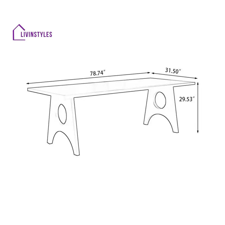 Anisim Solid Wood Study Table for Students