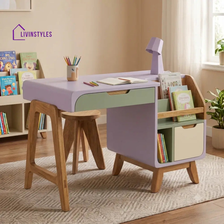 Anitha Mango Wood Kids Study Table | Study Table for Kids