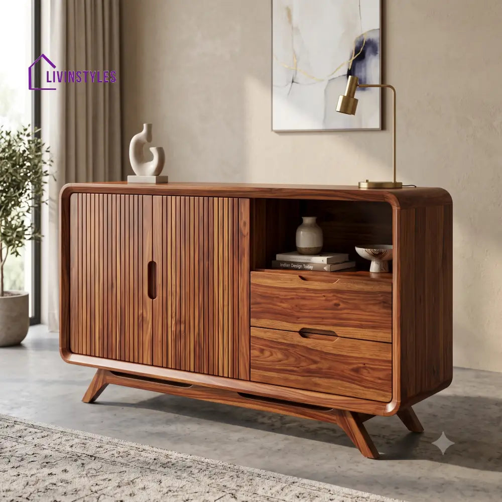 Anjali Premium Sheesham Wood Sideboard and Cabinet for Living Room