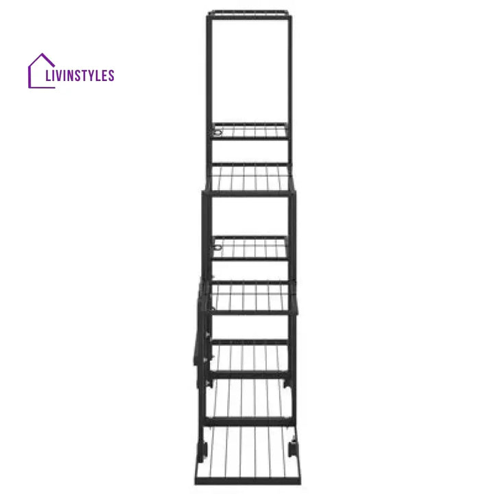 Ankit Metal Plant Stand With Four Wheels For Balcony