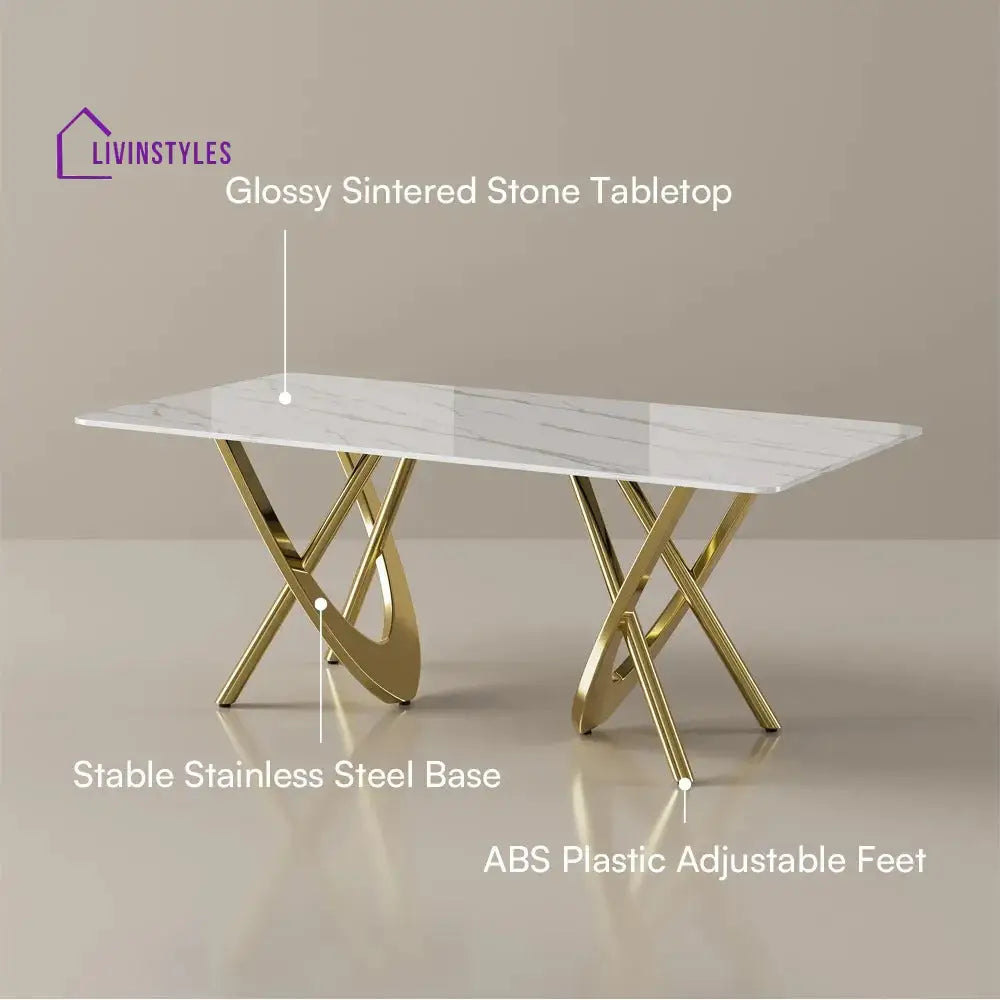 Anna Sintered Stone Dining Table Set for 6